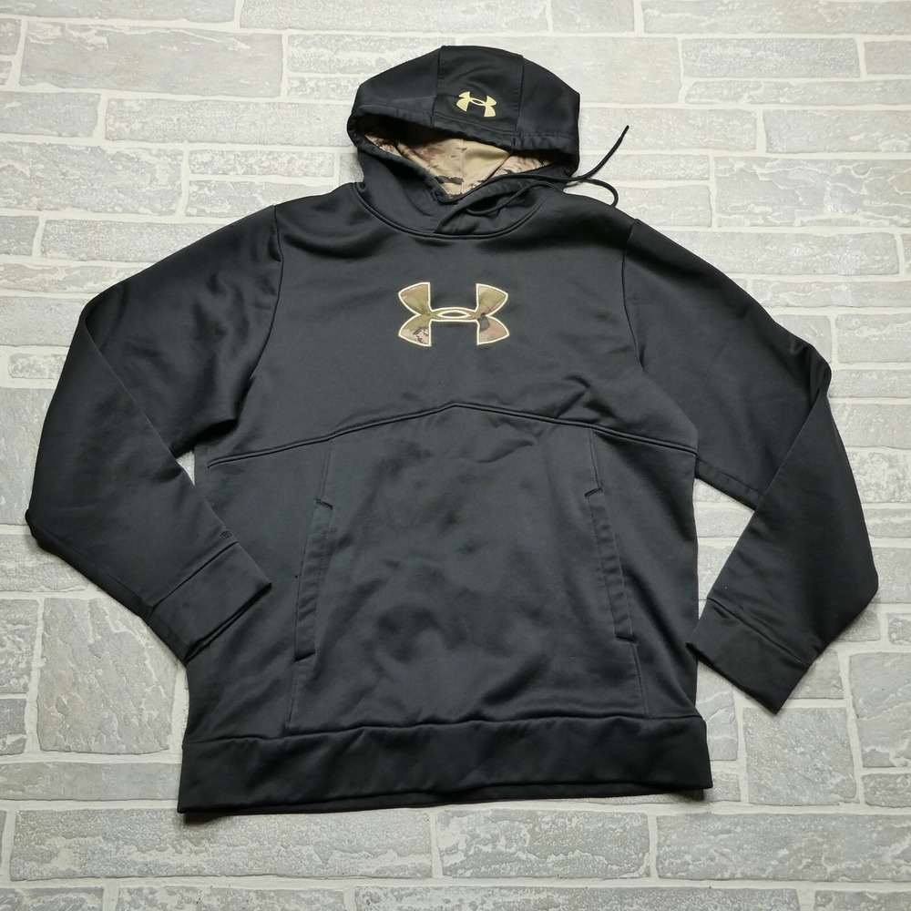 Under Armour Sweater Womens‎ M Camo Logo Storm Hooded Sweatshirt Hoodie Hunting
